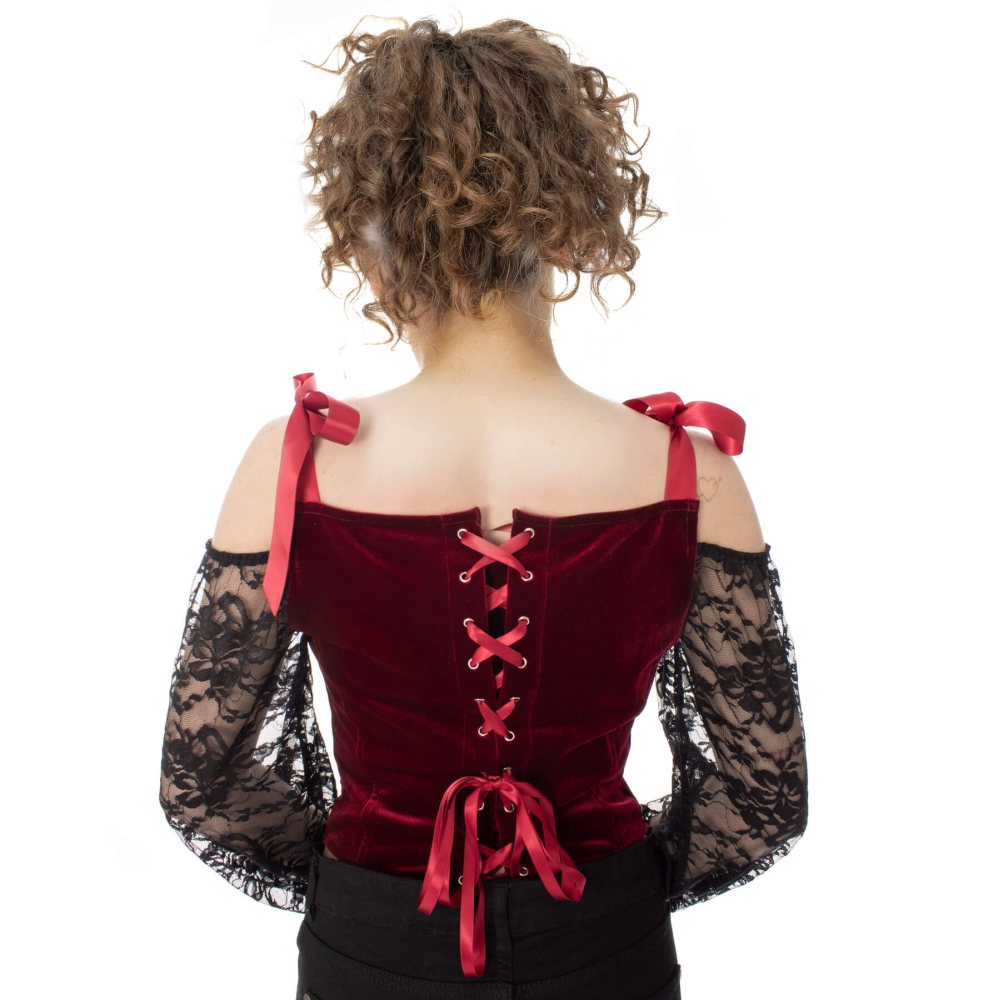 Poizen Industries - Drusilla Corset top - Red